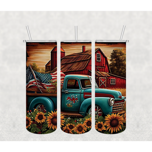 Farmhouse Truck Tumbler