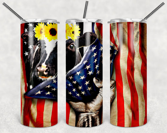 Cow Flag Tumbler