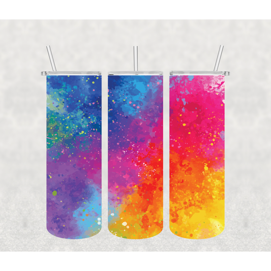 Paint Splatter Tumbler