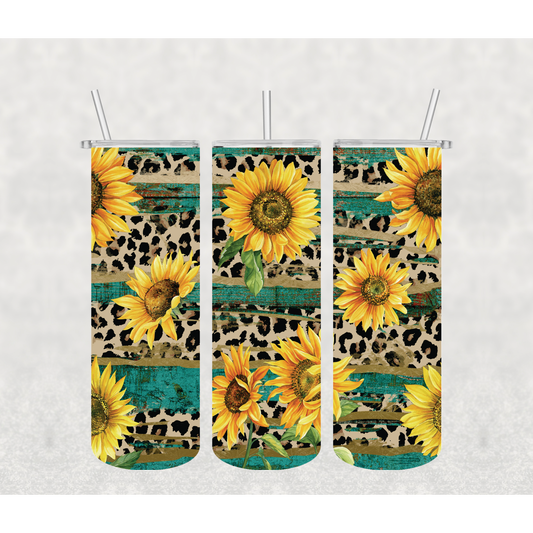 Rustic Sunflower Tumbler