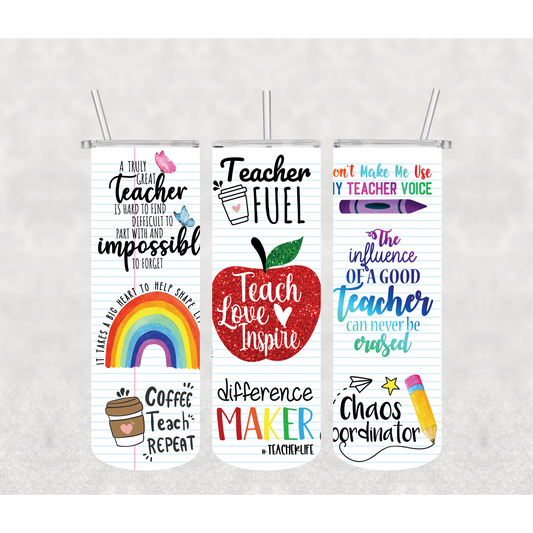 Teach Love Inspire Tumbler